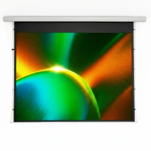 Telón de Proyección eléctrico tensionado translucido de 150″ (300X230) cm